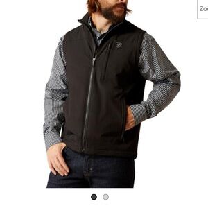 Ariat Men's Black Zip-Up Vest